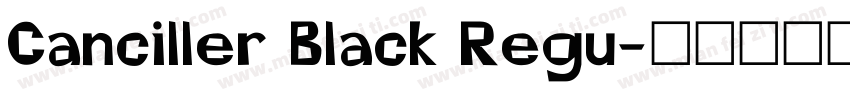 Canciller Black Regu字体转换